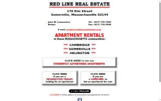 Red Line Real Estate website