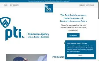 PTI Insurance Agency, Inc. of Natick website