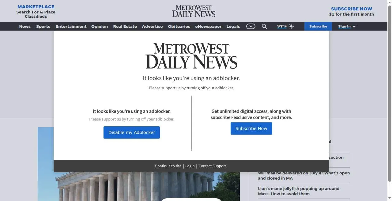 Mariner's Mail Stop website