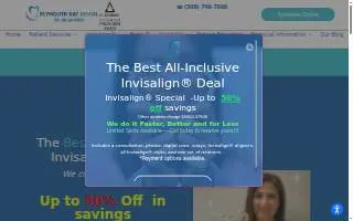 Plymouth Bay Dental website