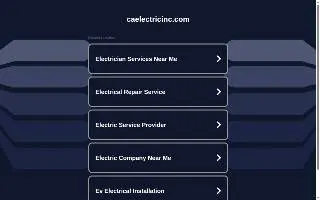 CA Electric Inc website