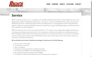 Rich's Transportation Services website