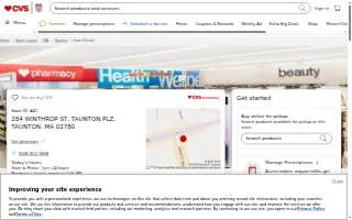 CVS Pharmacy of Taunton website
