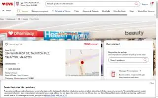 CVS of Taunton website