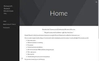 Richard E. Rowell Electrician website