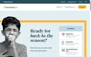 ConvenientMD Urgent Care of North Andover website