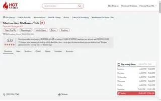 Motivaction Wellness Club website
