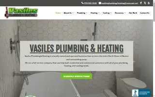 Vasiles Plumbing & Heating website