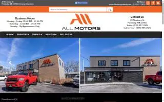 All Motors website