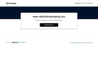 Robert's Landscaping - Design & Construction website