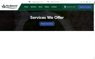 Pro Brighter Landscaping & Masonry website