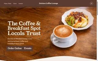 Dottie's Coffee Lounge website