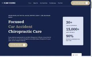 ICAN Chiropractic website