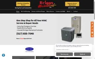 Briggs Mechanical Inc. of Attleboro website