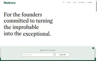 Madrona Brothers Inc website