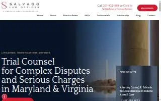 Salvado Law Offices website