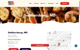 Hook & Reel Cajun Seafood & Bar of Gaithersburg website