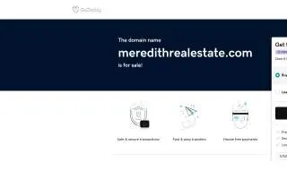 Meredith Real Estate website