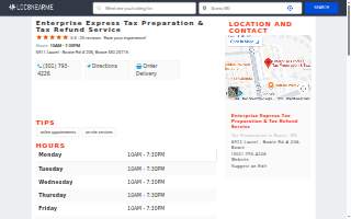 Enterprise Express Tax Preparation & Tax Refund Service