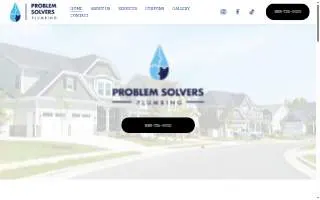 Problem Solvers Plumbing website