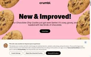 Crumbl of Bowie website