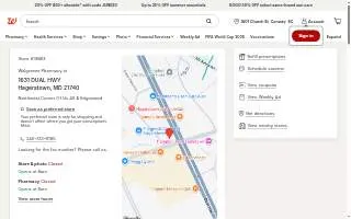 Walgreens of Hagerstown website