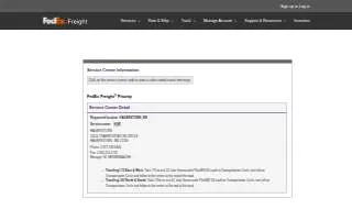 FedEx Freight of Hagerstown website