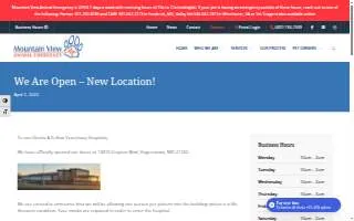 Mountain View Animal Emergency website