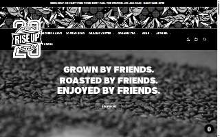 Rise Up Coffee website