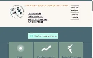 Salisbury Musculoskeletal Clinic website