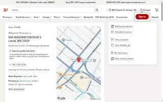 Walgreens Pharmacy of South Laurel website