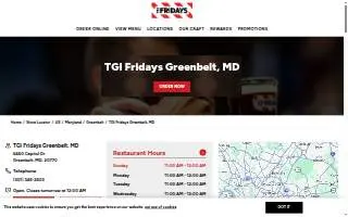 TGI Fridays of Greenbelt website