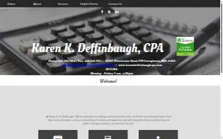 Karen K Deffinbaugh, CPA website