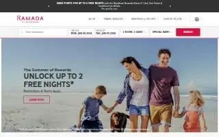 Ramada by Wyndham Cumberland Downtown website