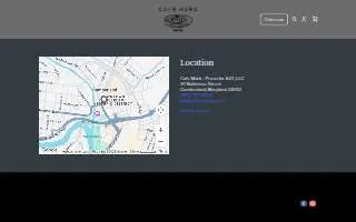 Cafe Mark website