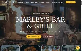 Marley's Bar & Grill of Hyattsville website