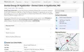 Dental Group of Hyattsville website