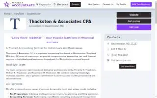 Thackston & Associates, LLC website