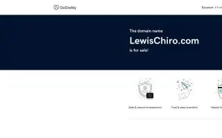 Lewis Family Chiropractic and Wellness Center P.A. website