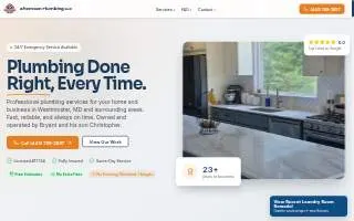 Afternoon Plumbing website