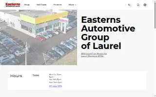 Easterns Automotive Group of Laurel website