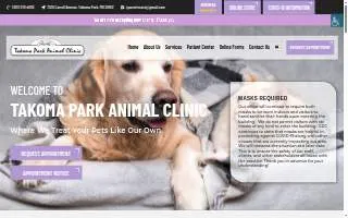 Takoma Park Animal Clinic Primary Care (NON-Emergency) website