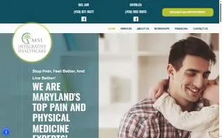 MSI Integrative Healthcare website