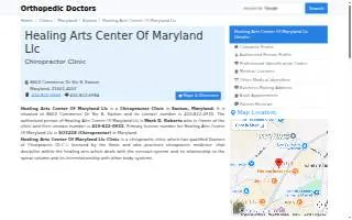 Mark D. Roberts, D.C. - Healing Arts Center of Maryland LLC website