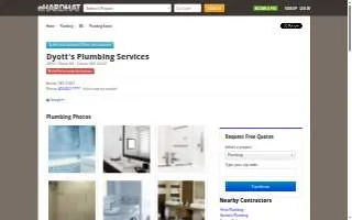Dyott's Plumbing Services website
