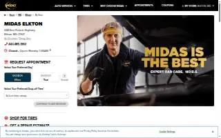Midas of Elkton website