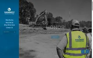 Vannoy Contractors Inc website
