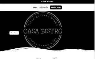 Casa Bistro website