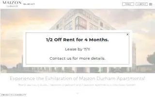 Maison Intimate Catering of Aberdeen website