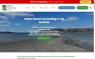 Williams Accounting and Tax of South Portland website